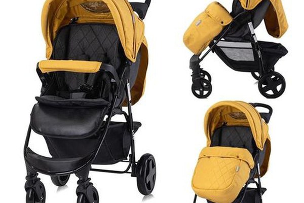 Carucior sport Lorelli Olivia, cu husa de picioare, Lemon Curry