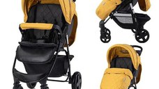 Carucior sport Lorelli Olivia, cu husa de picioare, Lemon Curry