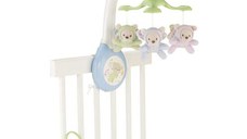 Carusel 3 in 1 Fisher Price Butterfly Dreams cu proiectie, 3 moduri audio cu 30 de minute de muzica