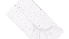 Cearceaf cu elastic Lorelli Happy Friends Mint, bumbac 100% ranforce, 60 x 120 cm