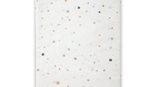 Cearceaf din bumbac Ranforce Lorelli Happy Friends Blue, 100 x 150 cm