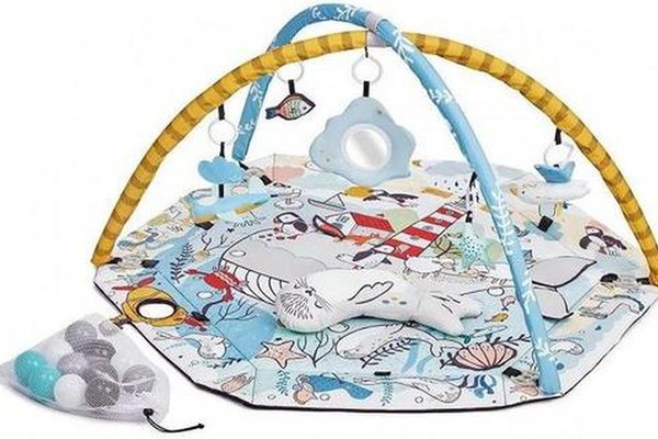 Covoras interactiv 2 in 1 pentru copii, Kinderkraft, Multicolor