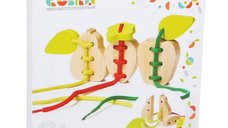 Cubika Jucarie Din Lemn - Joc De Snuruit Fructe