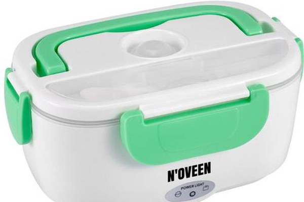 Cutie electrica Noveen pentru incalzirea pranzului LB330 Mint, 40 W, 1.1 L (Alb/Verde)
