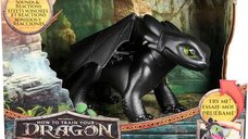Figurina interactiva Spin Master Toothless, cu sunete, lumini si miscari, 4 ani+