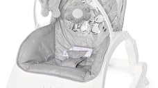 Fotoliu balansoar Lorelli Enjoy Grey Rabbits, cu vibratii si muzica, Gri