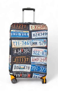 Husa troler, Mondo Way, model Car Numbers, elastica, cu inchidere fermoar, Lycra, marimea L (Multicolor) - 1