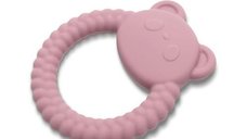 Jucarie de dentitie din silicon Lorelli Panda, Roz, 0 luni+