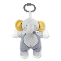 Jucarie de plus Lorelli Elefant, 22 cm, zornaitoare, 0 luni+ - 1