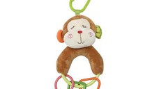 Jucarie de plus Lorelli Maimutica, 20 cm, cu forme geometrice zornaitoare, 0 luni+