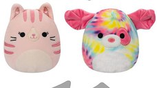 Jucarie de plus SQUISHMALLOWS Squad 18, Reversibila, 12 cm, diverse modele