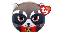 Jucarie de plus TY Beanie Balls 8cm - Pisica Alba Marvel Rocket