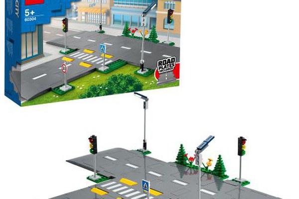 LEGO City Town - Placi de drum 60304, 112 piese