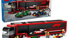 LEGO® City - Camion F1® cu masinile F1® RB20 si AMR24 60445, 1086 piese