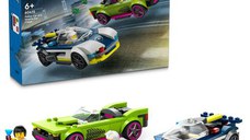 LEGO® City - Urmarire cu masina de politie si masina puternica 60415, 213 piese