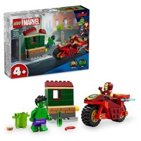 LEGO® Marvel - Iron Man cu motocicleta si Hulk 76287, 68 piese - 1