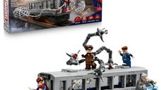 LEGO® Marvel - Lupta de pe acoperisul trenului dintre Omul-Paianjen si Doc Ock 76321, 393 piese