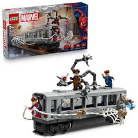 LEGO® Marvel - Lupta de pe acoperisul trenului dintre Omul-Paianjen si Doc Ock 76321, 393 piese - 1