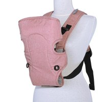 Marsupiu ergonomic pentru copii Lorelli Between Rose tan & Grey, 2 pozitii, centuri de siguranta ajustabile, curele reglabile, pernuta pentru cap, 0-9 Kg - 1