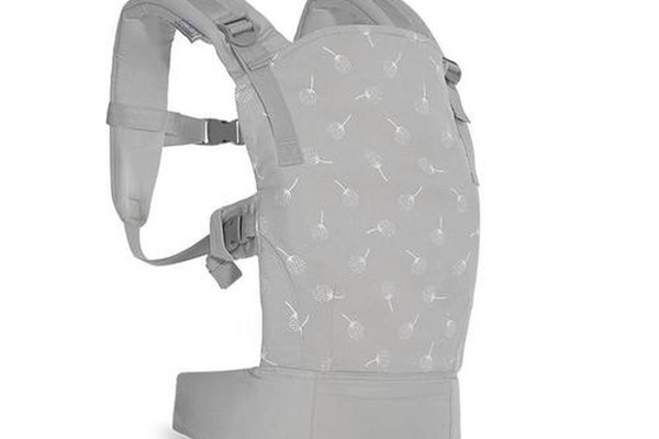 Marsupiu ergonomic pentru copii  Lorelli Wally Grey Floral, din bumbac/poliester, pliabil, buzunar frontal, centuri ajustabile pentru umar si talie, 0-20 Kg