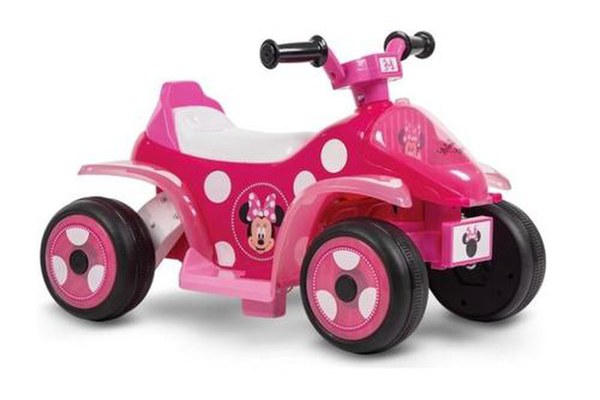 Masinuta electrica pentru copii Huffy Minnie Mini Quad, baterie 7.2V, autonomie 30 de minute, viteza 3km/h (Roz)