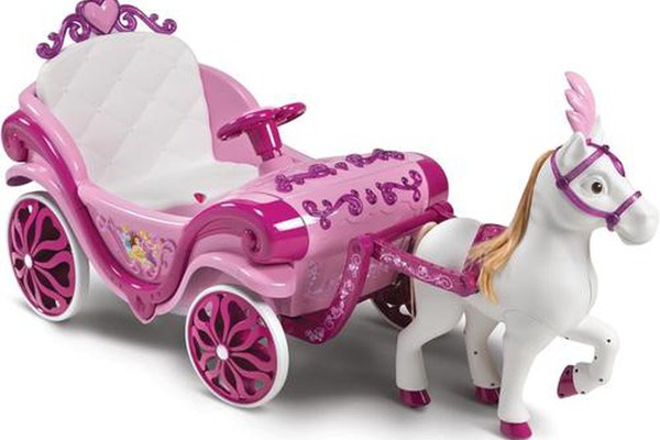 Masinuta electrica pentru copii Huffy Princess Carriage, baterie 6V, autonomie 75 de minute, viteza 4km/h (Roz)