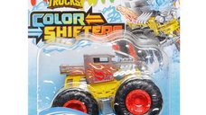 Masinuta Hot Wheels Monster Trucks Color Shifters Bone Shaker, scara 1:64