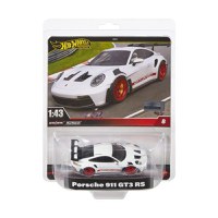 Masinuta Hot Wheels Premium Real Riders Pop Culture, Porsche 911 GT3 RS, 1:43 - 1