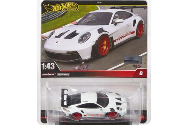 Masinuta Hot Wheels Premium Real Riders Pop Culture, Porsche 911 GT3 RS, 1:43