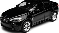 Masinuta Rastar BMW X6M, macheta diecast neagra, scara 1:24