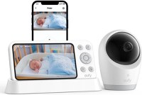 Monitor baby eufy E21, 4K UHD, Display 5inch 720p, 8X Zoom (Alb) - 1