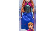 Papusa Disney Frozen Anna cu codite, articulata, 29 cm