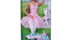 Papusa Steffi Love Dancing Ballerinas, 29 cm, cu fusta rotativa