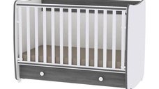Patut balansoar transformabil Lorelli Dream, White Vintage Grey, 60 x 120 cm