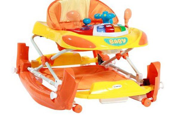 Premergator 2 in 1 Bertoni cu lumini si jucarii muzicale, Portocaliu