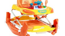 Premergator 2 in 1 Bertoni cu lumini si jucarii muzicale, Portocaliu