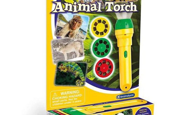 Proiector tip lanterna Brainstorm Animale salbatice E2012, 3+ ani (Multicolor)