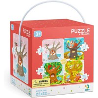 Puzzle 4 in 1 - Anotimpurile (12, 16, 20, 24 piese) - 1
