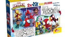 Puzzle de colorat maxi - Paienjenelul Marvel si prietenii lui uimitori (2 x 24 de piese)