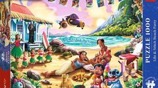 Puzzle Trefl Premium Plus Disney Lilo si Stitch - Petrecere pe Plaja, 1000 Piese