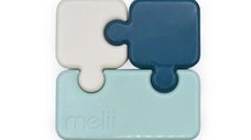 Recipient hrana bebelusi MELII Luxe Puzzle 850 ml, Albastru