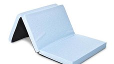 Saltea de Voiaj Lorelli Blue Sky, 60 x 120 x 5 cm, din Spuma Elastica