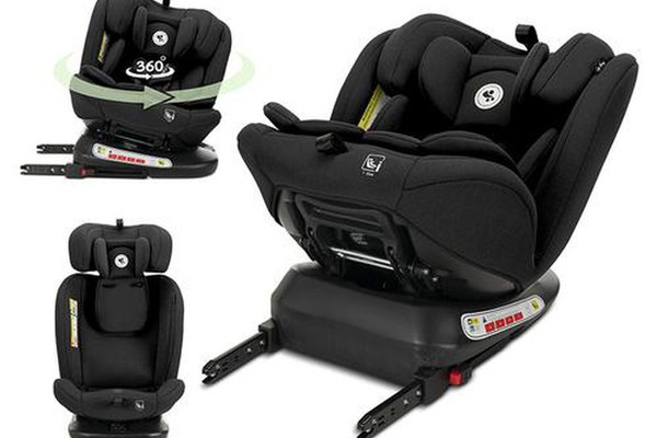 Scaun auto pentru copii Lorelli Capella, i-Size, Isofix, rotativ 360 grade, 0 luni-12 ani, 40-150 cm, Negru