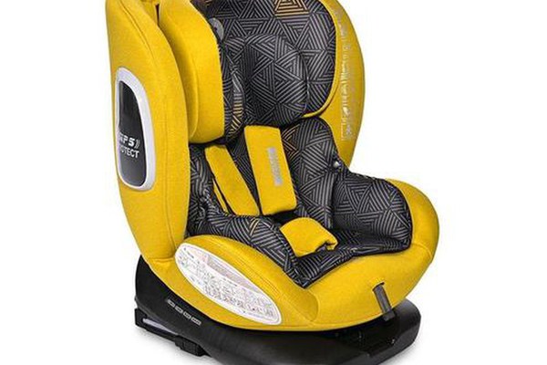 Scaun auto pentru copii Lorelli Phoenix Lemon Curry, i-Size, Isofix, rotativ 360 grade, 0 luni-12 ani, 40-150 cm, pozitie de somn, protectie laterala in caz de impact, avertizare sonora cand centurile scaunului auto sunt decuplate