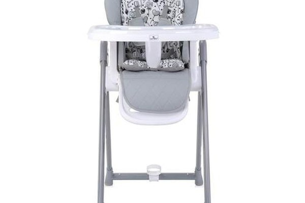 Scaun de masa Lorelli Party, reglabil, cadru din aluminiu, Cool Grey Leather