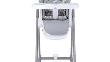 Scaun de masa Lorelli Party, reglabil, cadru din aluminiu, Cool Grey Leather