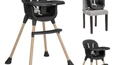 Scaun de masa Lorelli Vanilla 3 in 1, negru, 6 luni-6 ani, max. 26 kg