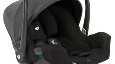 Scoica auto Joie i-Snug 2 cu tetiera reglabila, nastere-75 cm Shale, Testata ADAC (Negru)