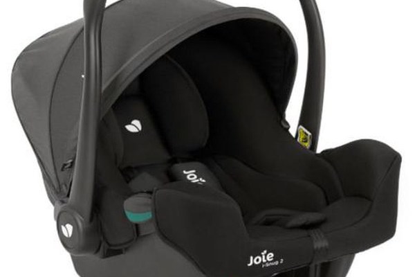 Scoica auto Joie i-Snug 2 cu tetiera reglabila, nastere-75 cm Shale, Testata ADAC (Negru)