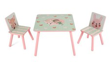 Set 2 scaune +birou Pink Forest, U-grow